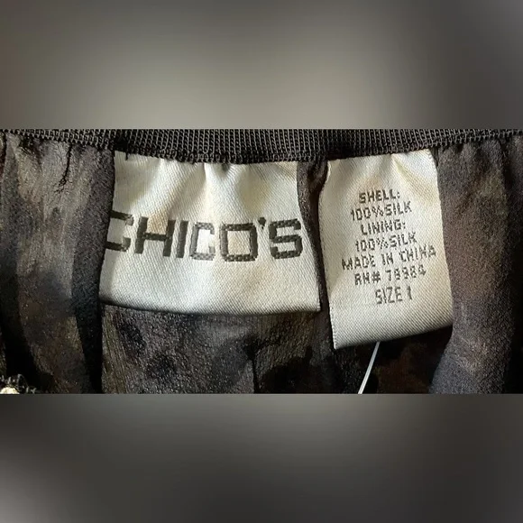 Chico's Brown and Black Animal Print Sleeveless Notched Collar Midi Dress Set - Picture 8 of 16